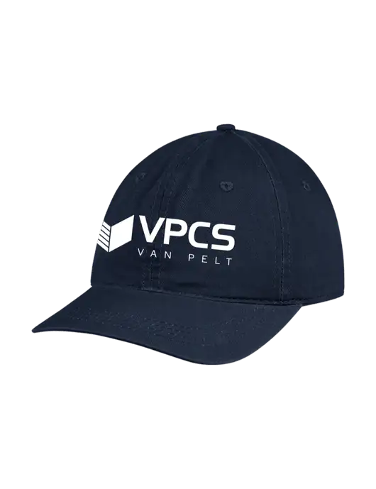 Garment Washed Unstructured Twill Navy Cap w/VPCS Logo