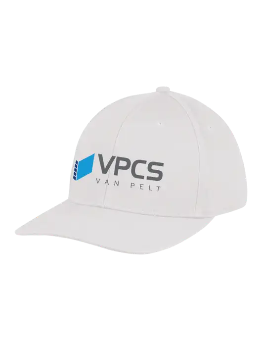 Premium Modern Structured Twill White Snapback Cap w/VPCS Logo