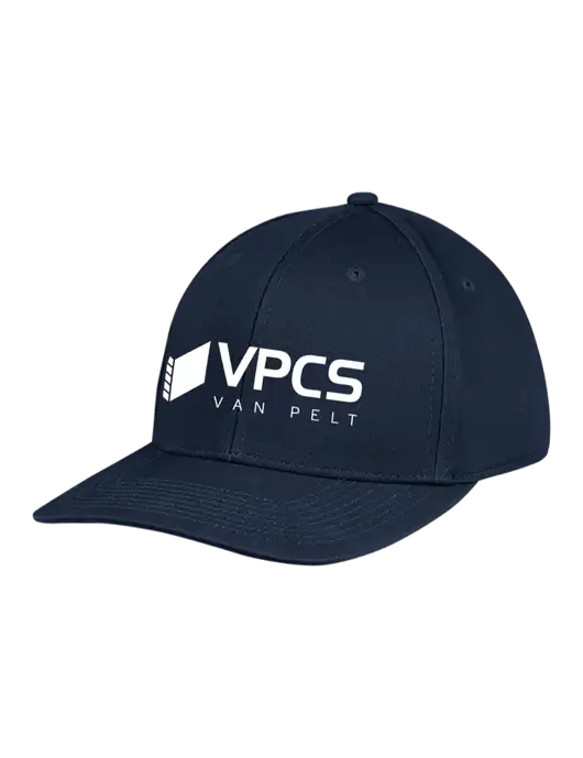Premium Modern Structured Twill Navy Snapback Cap w/VPCS Logo