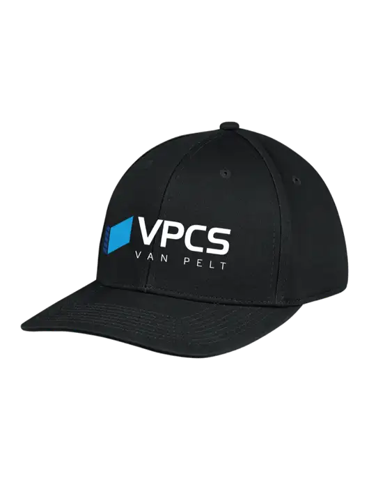 Premium Modern Structured Twill Black Snapback Cap w/VPCS Logo