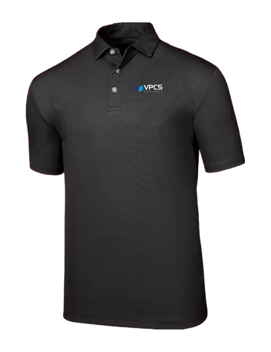 Callaway Birdseye Black Polo w/VPCS Logo