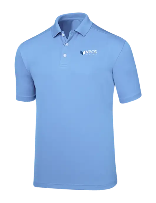 Callaway Core Light Blue Performance Polo w/VPCS Logo