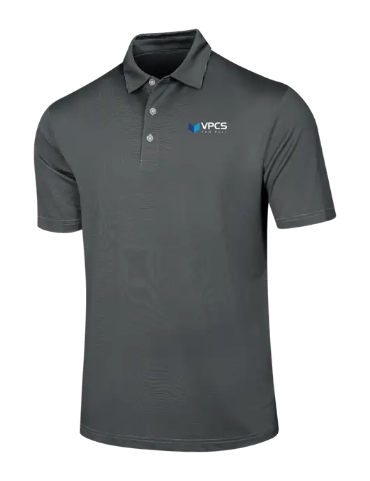 Callaway Black Fine Line Stripe Polo w/VPCS Logo