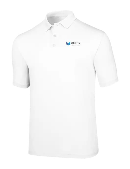 Callaway Opti-Dri White Chev Polo w/VPCS Logo
