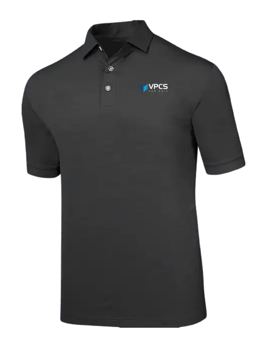 Callaway Black Fashion Tonal Polo w/VPCS Logo