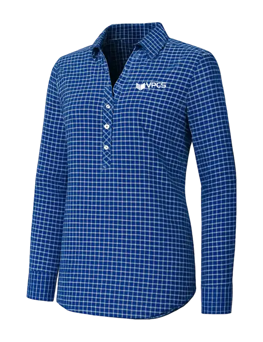 Womens Navy/White City Stretch Shirt w/VPCS Logo