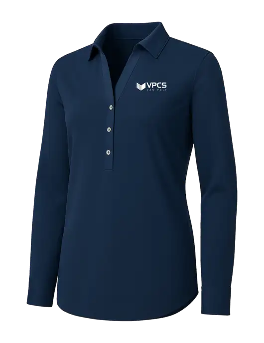 Womens Navy City Stretch Shirt w/VPCS Logo