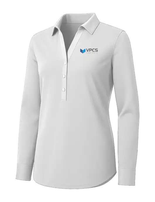 Womens White City Stretch Shirt w/VPCS Logo