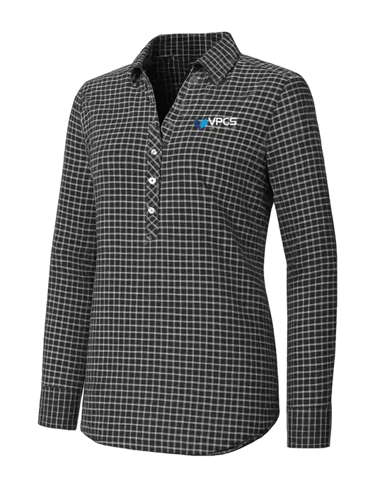 Womens Dark Grey/White City Stretch Shirt w/VPCS Logo