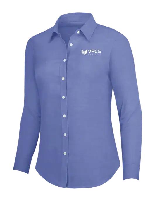 Navy Womens SuperPro Oxford Shirt w/VPCS Logo