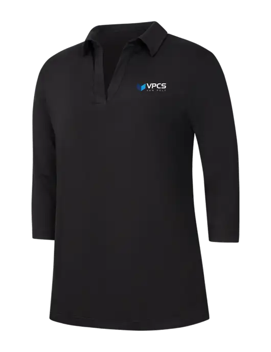 Womens Black Luxe Knit Tunic w/VPCS Logo