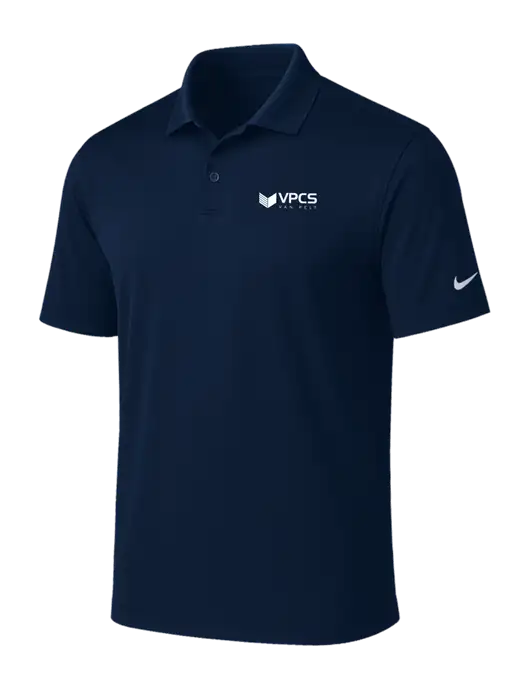 NIKE Navy Victory Solid Polo w/VPCS Logo
