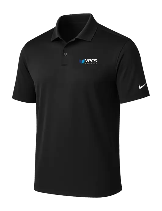 NIKE Black Victory Solid Polo w/VPCS Logo
