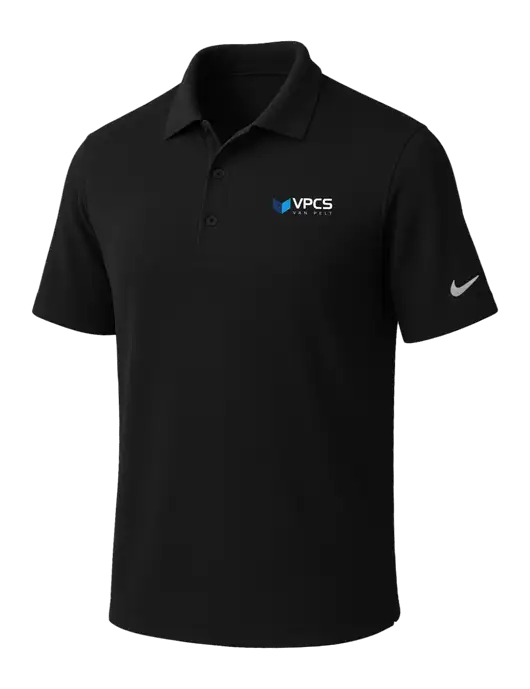 NIKE Black Dri-Fit Micro Pique Polo w/VPCS Logo