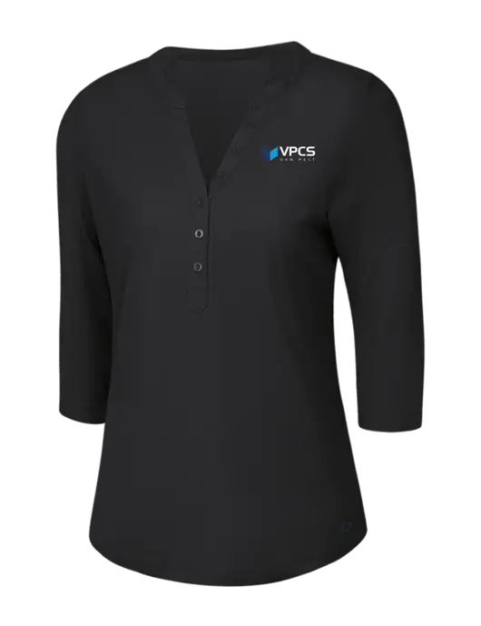 OGIO Blacktop Jewel Henley w/VPCS Logo