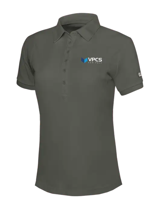 OGIO Womens Medium Grey Jewel Polo w/VPCS Logo