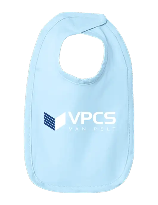 Rabbit Skins Light Blue Infant Premium Jersey Bib w/VPCS Logo