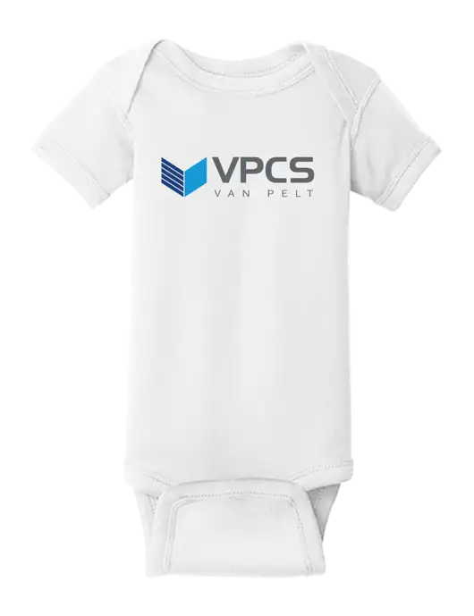 Rabbit Skins White Infant Short Sleeve Baby Rib Bodysuit w/VPCS Logo