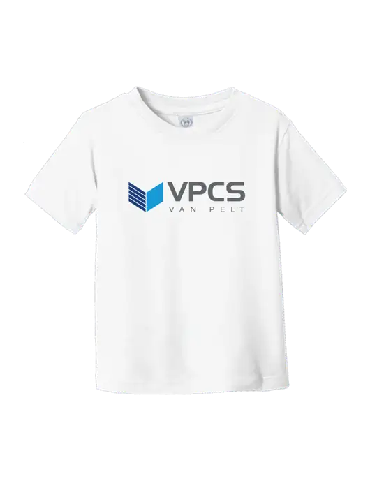 Rabbit Skins White Toddler Fine Jersey Tee w/VPCS Logo