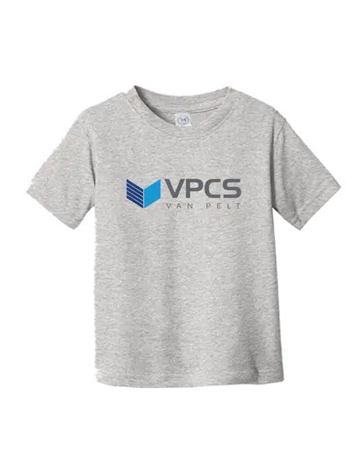Rabbit Skins Light Grey Heather Toddler Fine Jersey Tee w/VPCS Logo