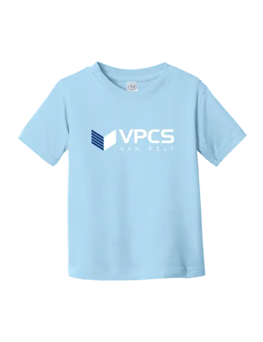 Rabbit Skins Light Blue Toddler Fine Jersey Tee w/VPCS Logo