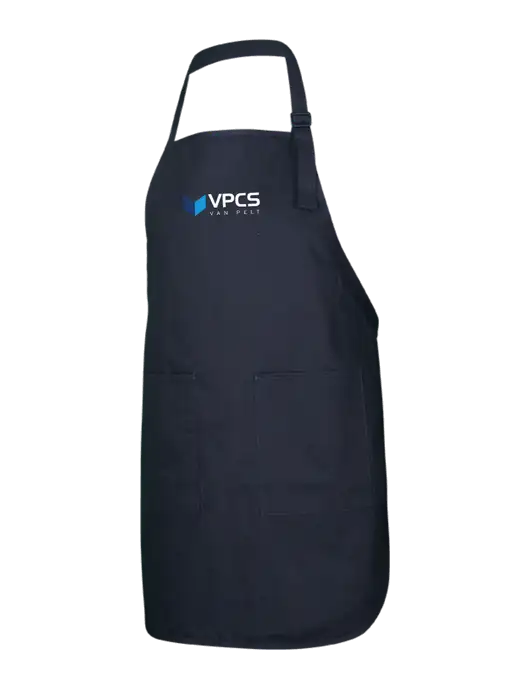 Full-Length Black Apron With Pockets w/VPCS Logo