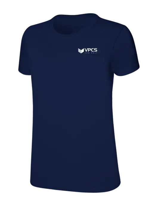 Womens Ring Spun Navy 4.5 oz T-Shirt w/VPCS Logo
