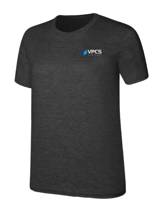 Womens Ring Spun Dark Heather Grey 4.5 oz T-Shirt w/VPCS Logo
