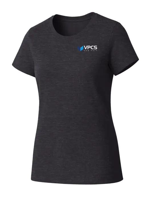 Womens Seriously Soft Heathered Charcoal T-Shirt w/VPCS Logo
