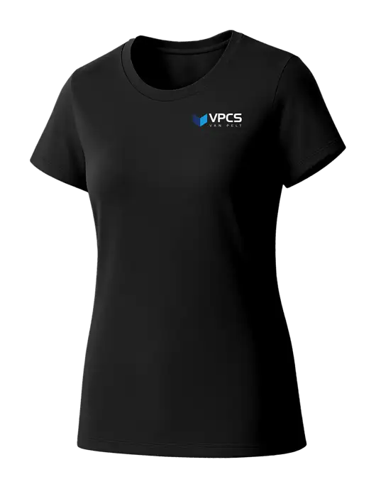 Womens Seriously Soft Black T-Shirt w/VPCS Logo