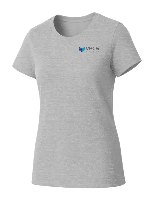 Womens Seriously Soft Light Heathered Grey T-Shirt w/VPCS Logo