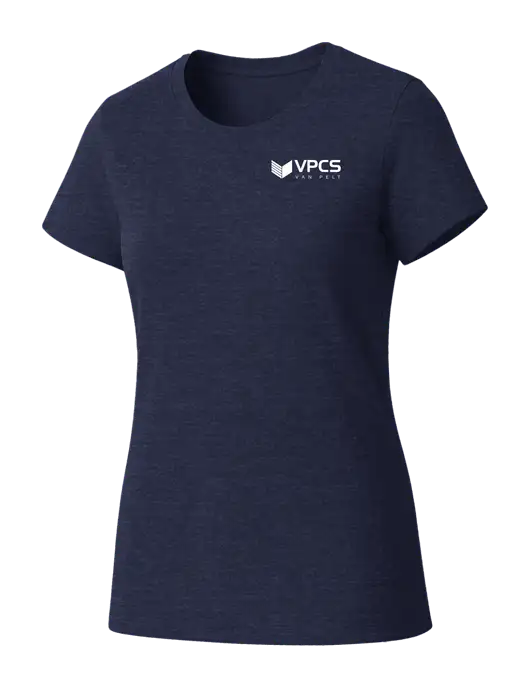 Womens Seriously Soft Heathered Navy T-Shirt w/VPCS Logo