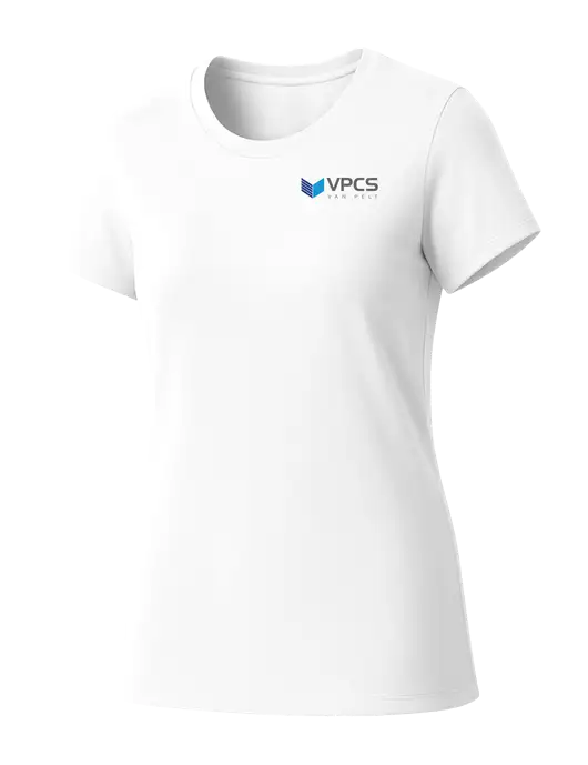 Womens Seriously Soft White T-Shirt w/VPCS Logo