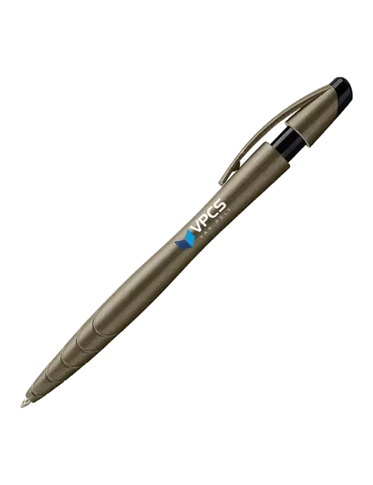 Awali Grey Metallic Pen - Black Ink w/VPCS Logo