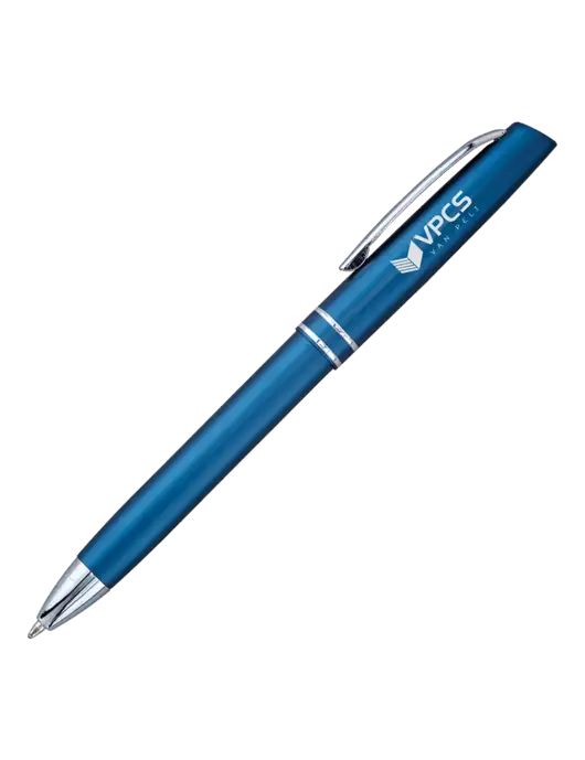 Blue Anguilla Black Ink Pen w/VPCS Logo