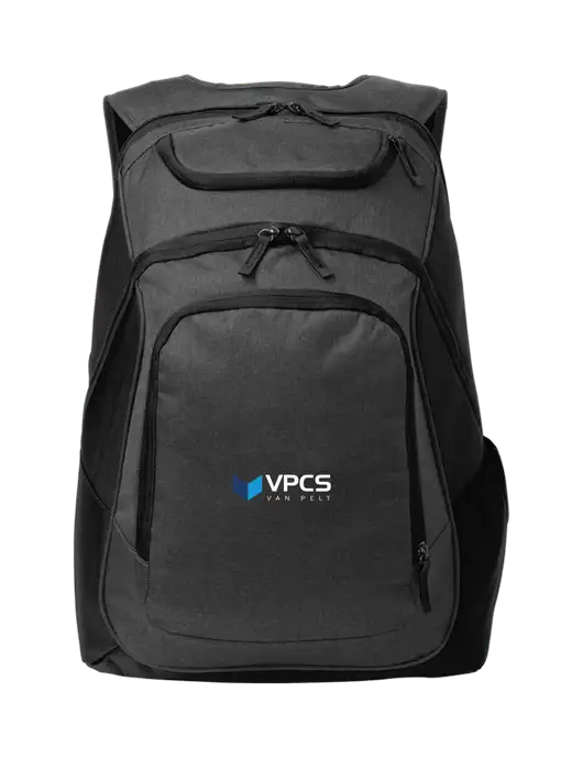 Executive Graphite Heather/Black Laptop Backpack w/VPCS Logo