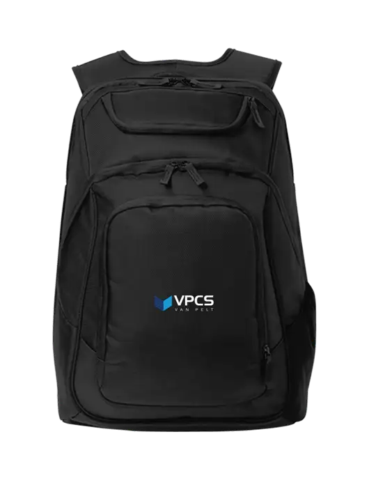 Executive Black Laptop Backpack w/VPCS Logo