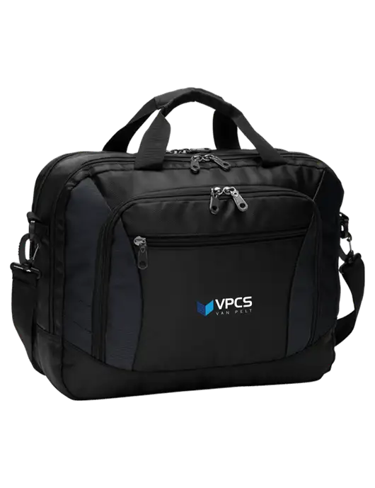 Commuter Black Laptop Briefcase w/VPCS Logo