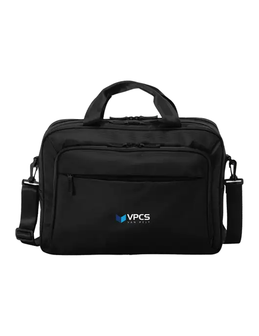 Travel Exec Black Laptop Briefcase w/VPCS Logo