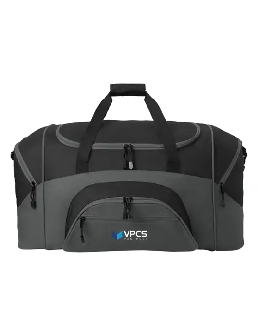 Standard Colorblock Black/Dark Grey Sport Duffel w/VPCS Logo