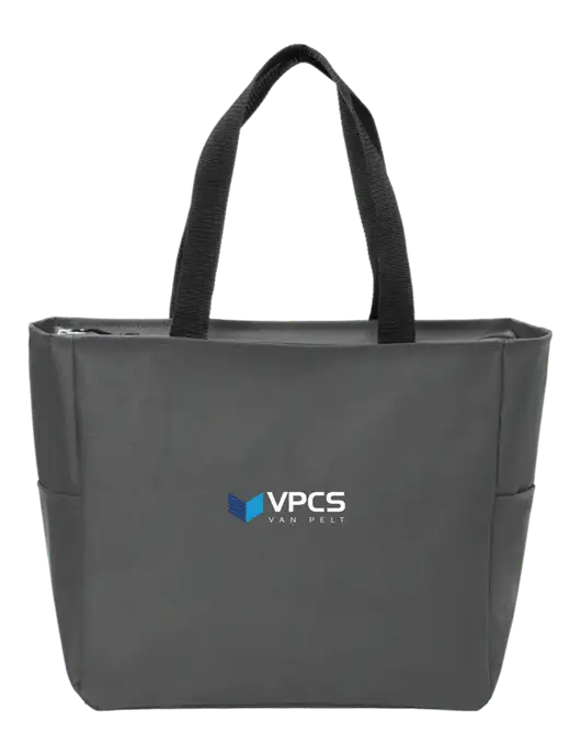 Everyday Charcoal Zip Tote Dark w/VPCS Logo