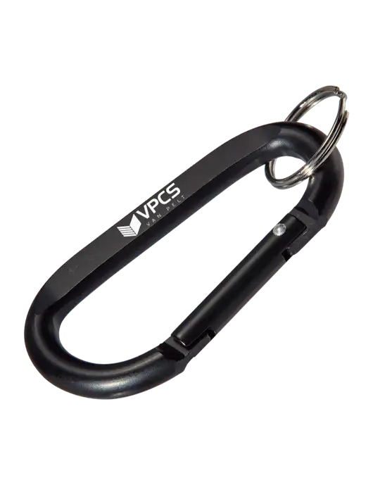 Black Carabiner & Key Ring w/VPCS Logo