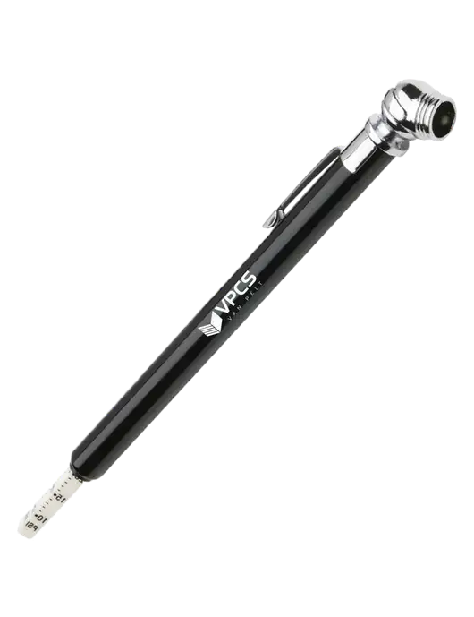 Quick View Black Tire Gauge w/VPCS Logo