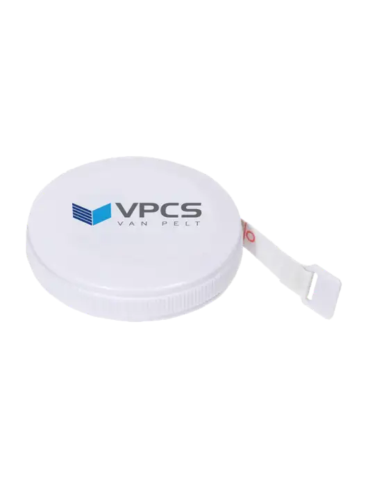 White Round Tape Measure w/VPCS Logo