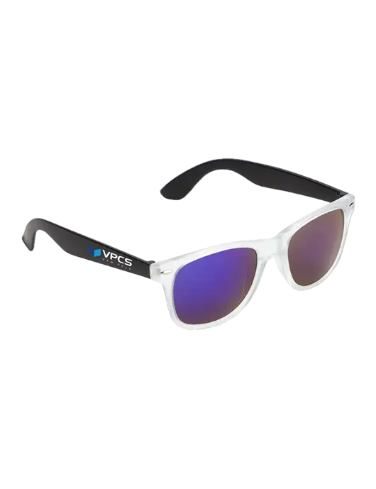 Key West Black Mirrored Sunglasses w/VPCS Logo