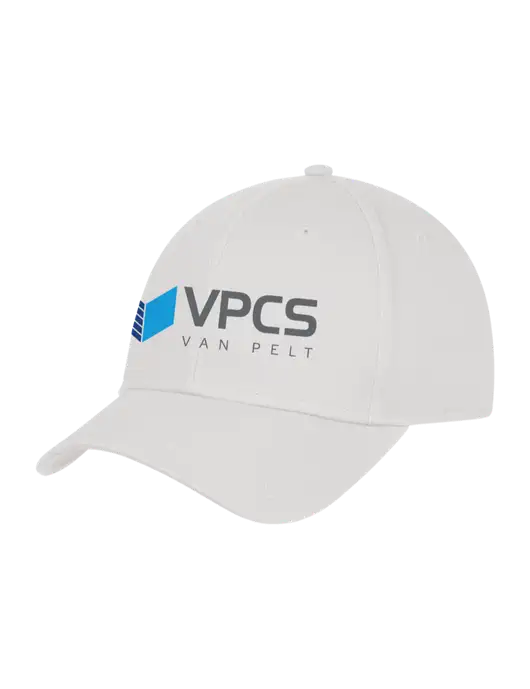 White Structured Cap Hook & Loop w/VPCS Logo