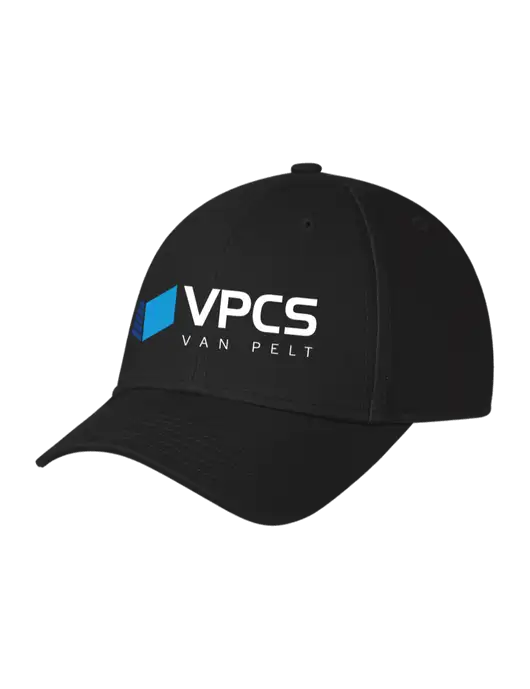 Black Structured Cap Hook & Loop w/VPCS Logo