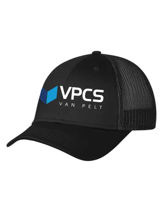 Black Mesh Trucker Cap Snap Back w/VPCS Logo