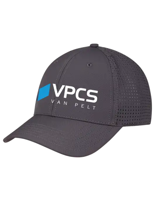 Charcoal Performance Stretchable Cap Hook & Loop w/VPCS Logo