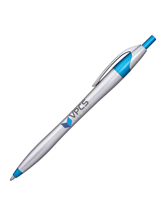 Novella Sapphire/Chrome Bright Pen - Blue Ink w/VPCS Logo